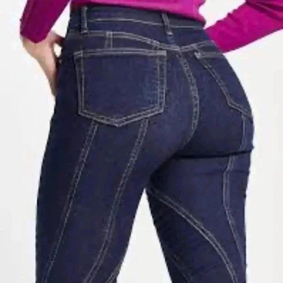 TopShop Jamie Flare Curved Seam Jeans size 26 - Picture 3 of 7